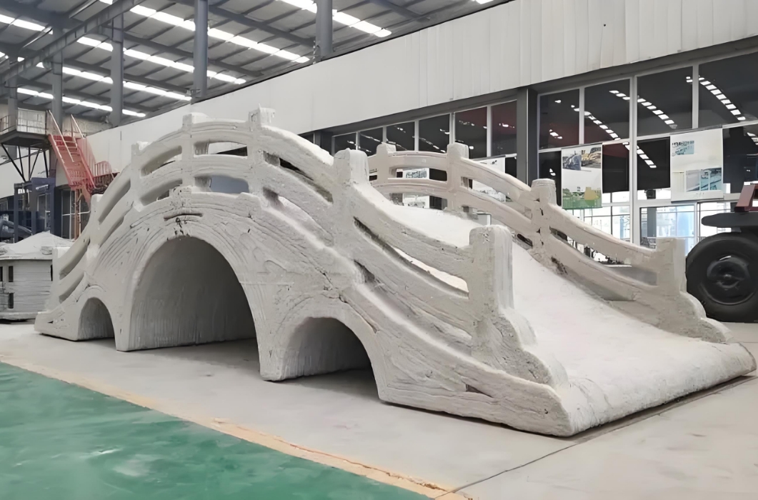 中建八局国内首座混凝土3D打印UHPC曲线梁桥落地应用